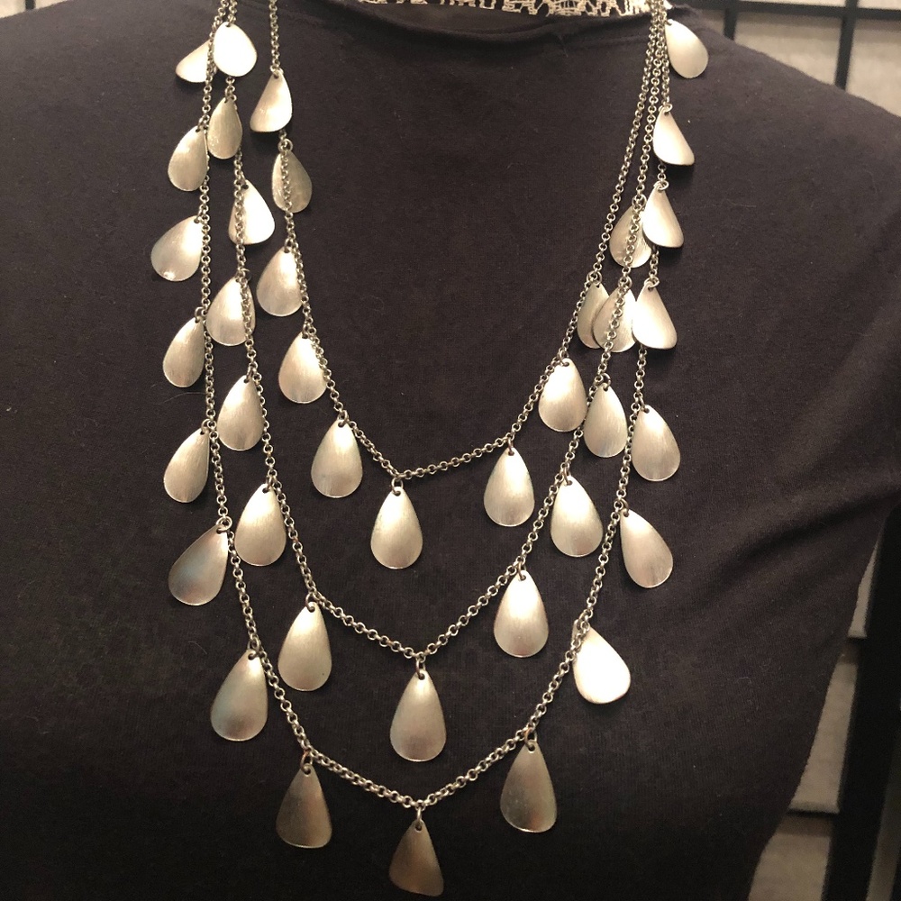 NY & Company Silver Coin Necklace